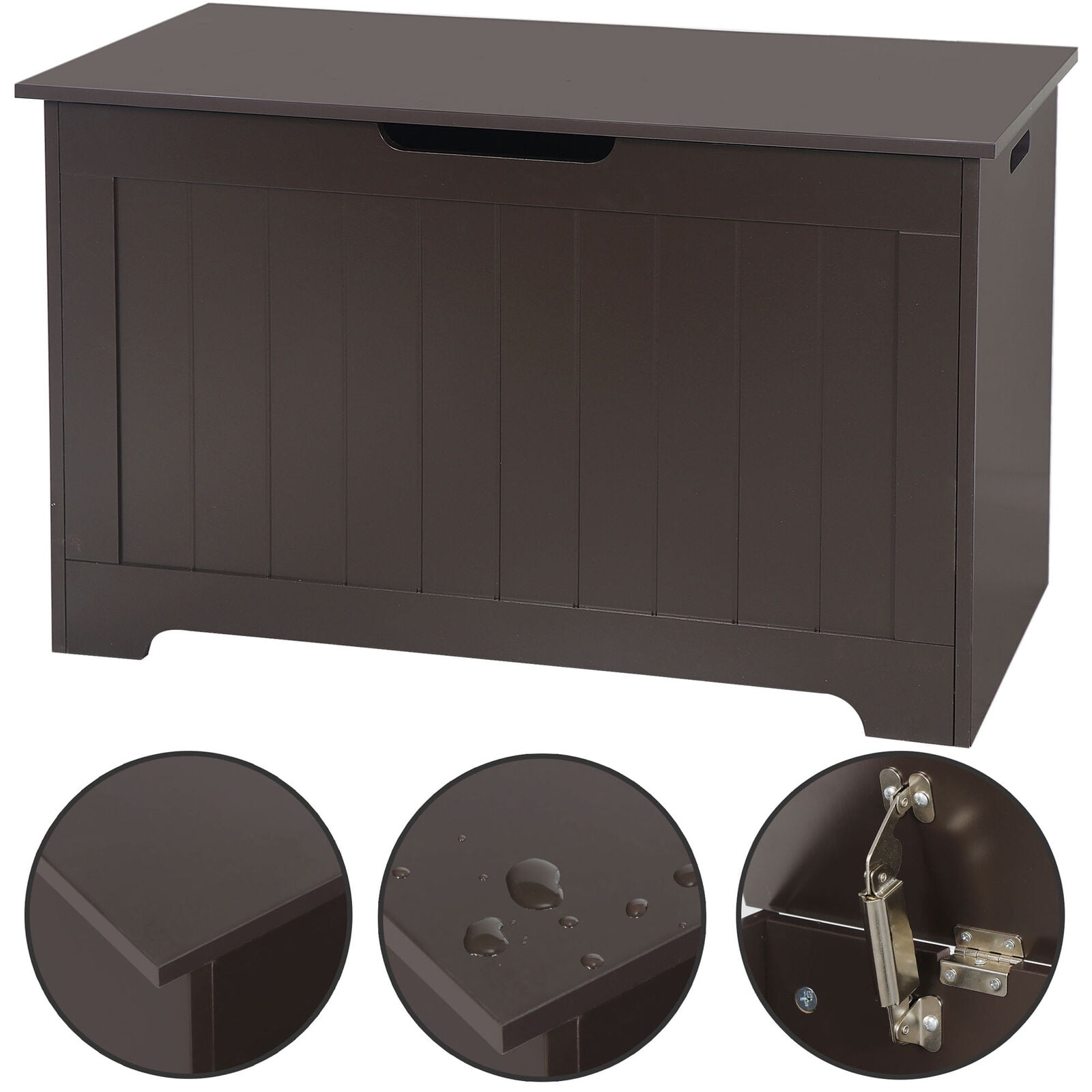 ZENSTYLE Lift Top Entryway Storage Toy Chest/Bench with 2