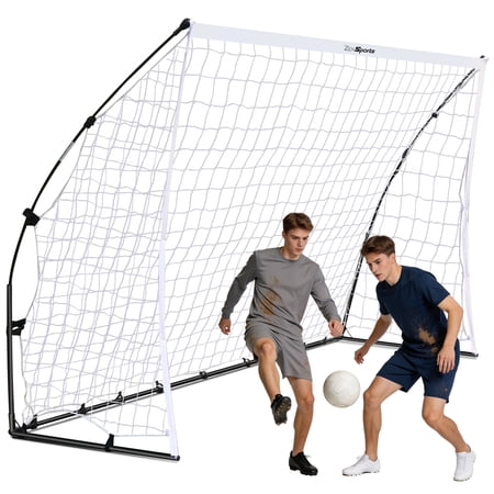 ZENSTYLE 12x6 ft Portable Soccer Goal Heavy-Duty Backyard Training Net Fast Setup with Carry Case & Multi-Surface Stakes