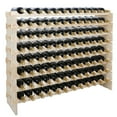 thumbnail image 1 of ZENSTYLE Stackable Modular Wine Rack 96 Bottle Wine Storage Stand Wooden Wine Holder Display Shelves, 1 of 4