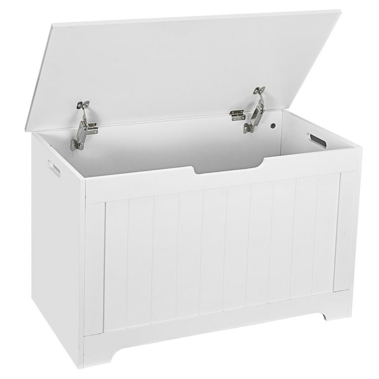 ZENSTYLE Wood Shoe Entry Hallway Storage Bench with Safety