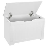 ZENSTYLE Wood Entryway Storage Bench Chest with Safety Hinge Organizer Living Room
