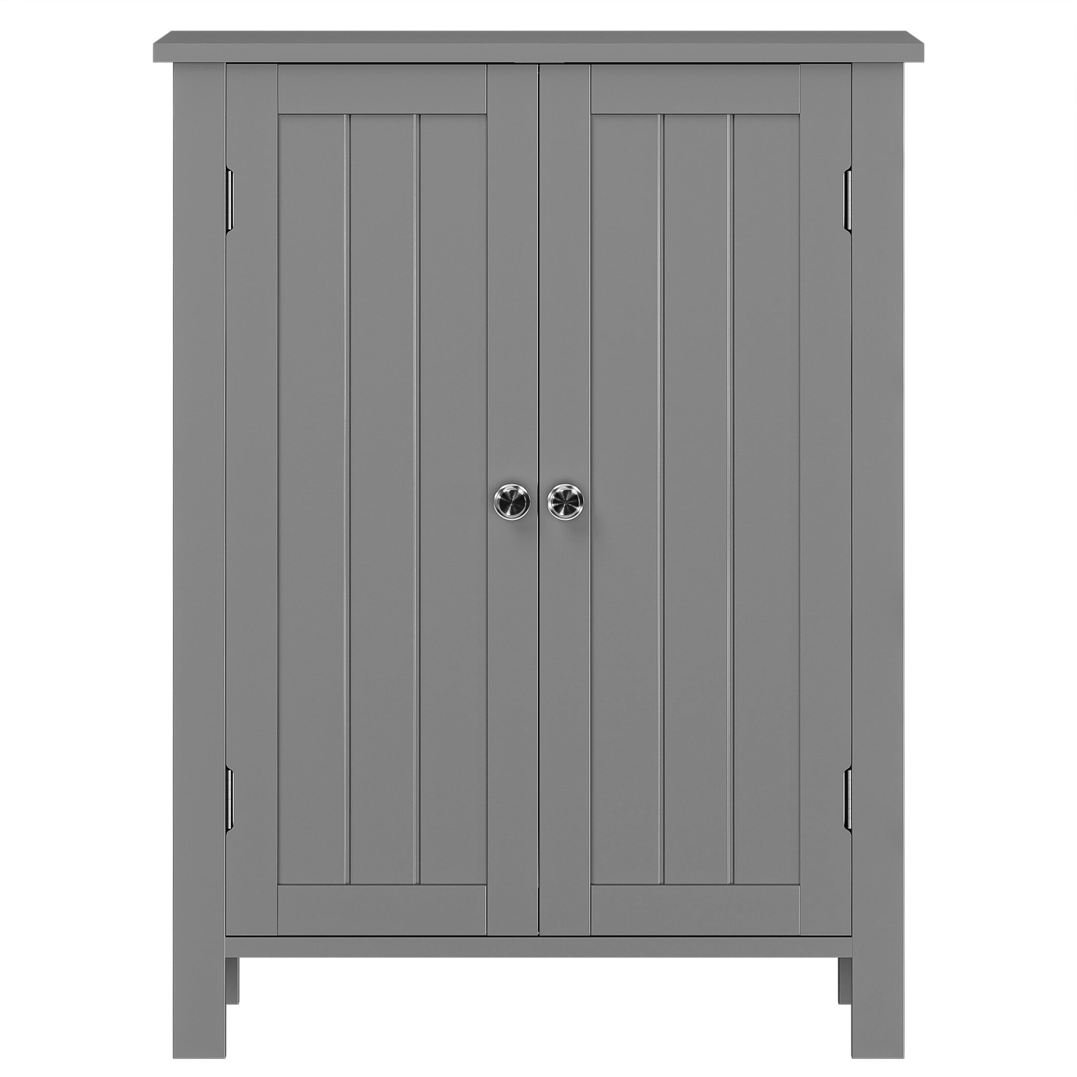 ZENSTYLE Wooden Bathroom Floor Cabinet Storage Cupboard 3 Shelves Save ...