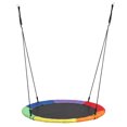 thumbnail image 1 of ZENSTYLE XL 60" Saucer Tree Swing – Heavy-Duty Round Disc Swing Set for Kids & Adults, 660lb Capacity, Outdoor Playground & Backyard Fun, Easy to Install, Colorful, 1 of 9