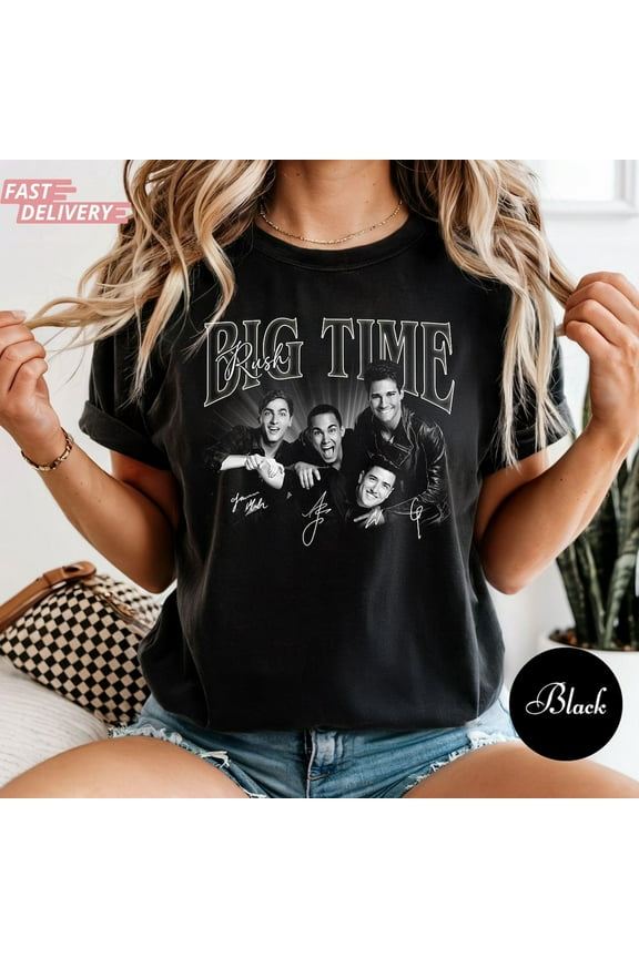 Big Time Rush Tour 2025 Shirt, Big Time Rush Band Pop Music Fan Shirt, Vintage Concert Band Tee, 90S Music Shirt Btr Fan Gift Hot Trending Shirt/Sweatshirt/Hoodie