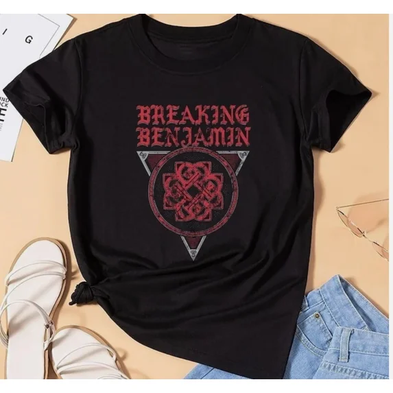 ZENUA Breaking Benjamin 90S Vintage Shirt, Breaking Benjamin 2025 Tour Shirt Hot Trending Shirt/Sweatshirt/Hoodie