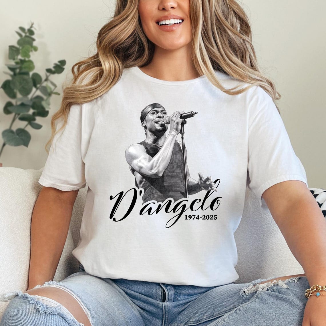 ZENUA D'Angelo Shirt, Rip 90S R&B, Neo Soul, Erykah Badu, Brown Sugar ...