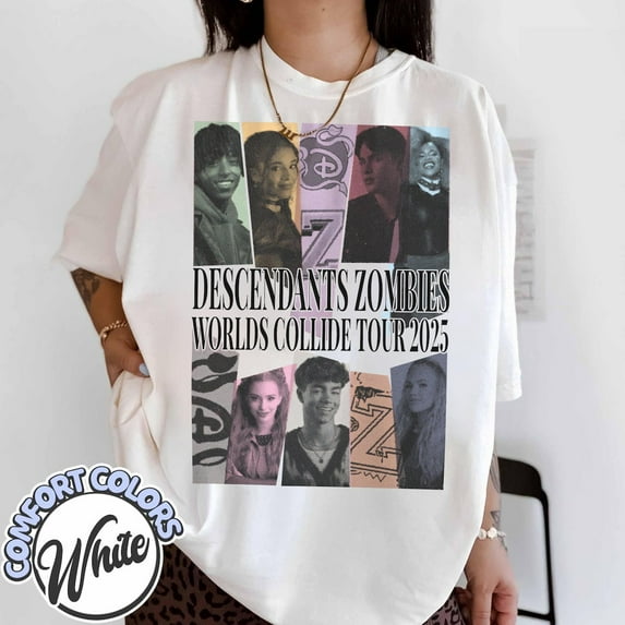 ZENUA Descendants Zombies Shirt, Descendants Zombies Worlds Collide Tour Oufit, Trending Tee, Vacation Trip Gift 2025 Tee Hot Trending Shirt/Sweatshirt/Hoodie
