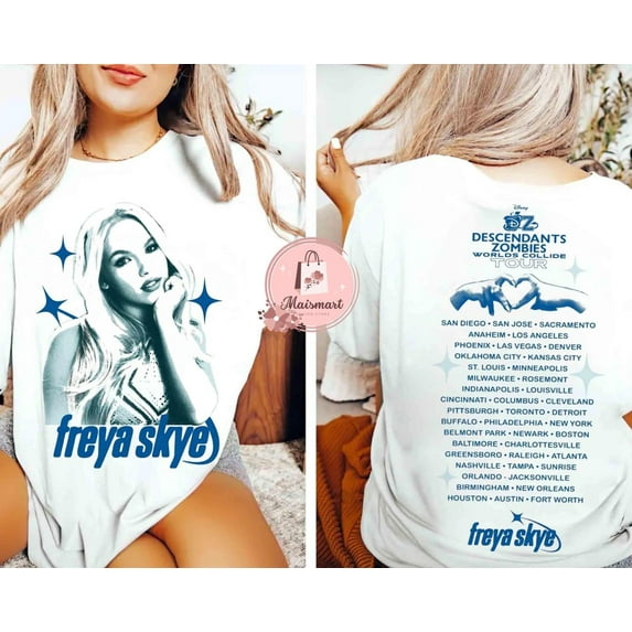 ZENUA Freya Skye T-Shirt, Descendants Concert, Summer Music Festival 2025, The Rise Of Red, Zombies Worlds Collide Tour Hot Trending Shirt/Sweatshirt/Hoodie