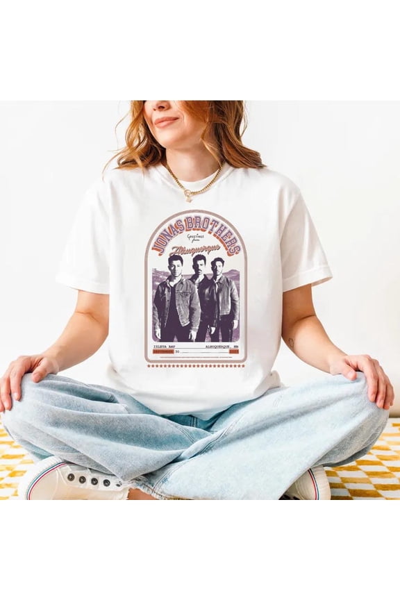 Jonas Brothers City Greetings From Albuquerque Nm At Isleta Amp On September 30 2025 T-Shirts Hot Trending Shirt/Sweatshirt