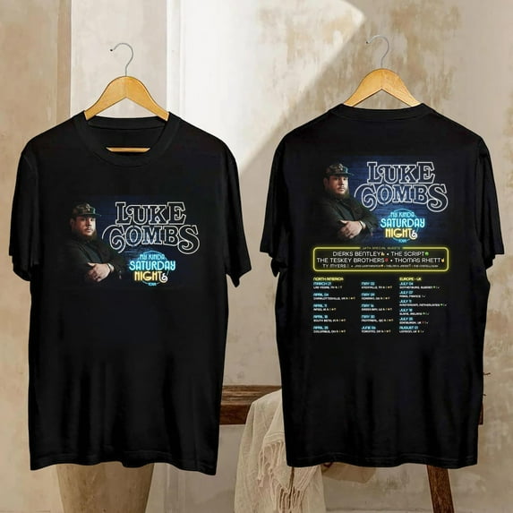 ZENUA Luke Combs My Kinda Saturday Night Tour 2026 Shirt,Luke Combs Fan Gift, Luke Combs Tour 2026, Luke Combs Merch, Luke Combs Graphic Shirt Hot Trending Shirt/Sweatshirt