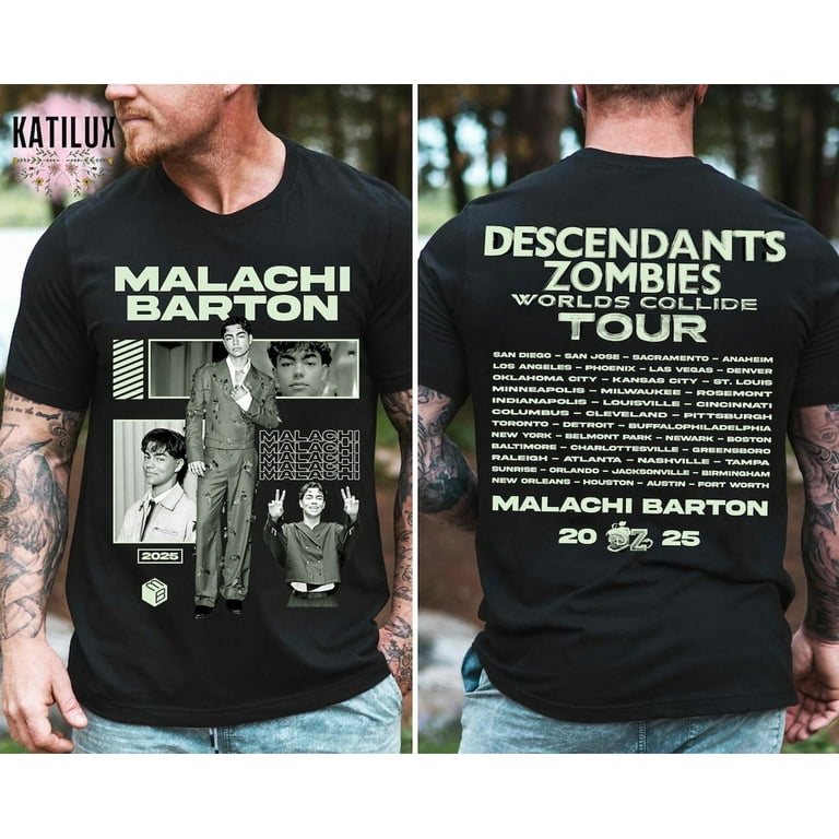 ZENUA Malachi Barton T-Shirt, Descendants Zombies Worlds Collide