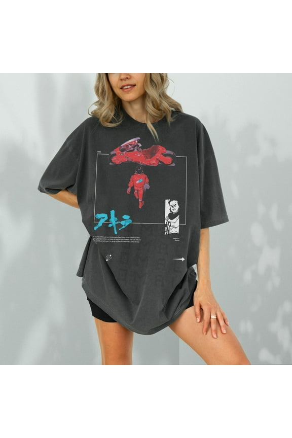 Manga Neo Tokyo Cyberpunk Graphic Tee, Movie Lover Gift, 80S Akira Inspired Japanese Kaneda Motorcycle Shirt Hot Trending Shirt/Sweatshirt/Hoodie