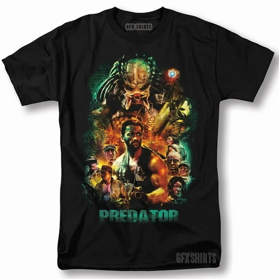 ZENUA Predator Shirt Classic Movie Poster Vintage Graphic Design T-Shirt Hot Trending Shirt/Sweatshirt/Hoodie