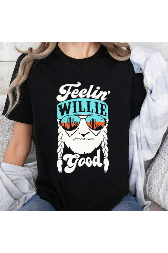 Retro Outlaw Shirt, Feelin' Willie Good T-Shirt Hot Trending Shirt/Sweatshirt/Hoodie