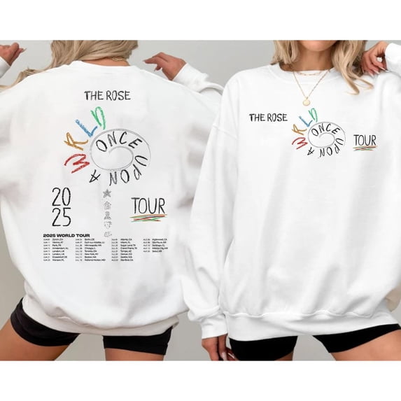 ZENUA The Rose Wrld Road Map Shirt, The Rose Once Upon Awrld Tour Shirt, The Rose 2025 World Tour Shirt, The Rose Wrld Album Shirt Hot Trending Shirt/Sweatshirt/Hoodie