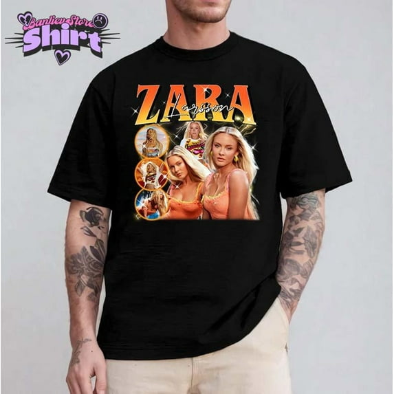 ZENUA Zara Larsson Retro Shirt, Zara Larsson Sparkle Date Tour 2025 T-Shirts, Zara Larsson 90S Bootleg Shirt, Zara Larsson Gift For Fan Hot Trending Shirt/Sweatshirt