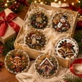 thumbnail image 1 of ZENVIVE 6PCS Christmas Pearl Diamond Art Hanging Ornament Kit, Wooden DIY Pearl Bead Painting Pendant for Adult with Cute Cat Patter, 3.07", Holiday Craft Gifts for Tree, Door, Wall Decor, 1 of 9
