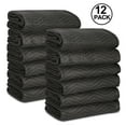 thumbnail image 1 of ZENY 12 Packs One Dozen Heavy Moving Blankets, Sizes 79" x 72", 65 lbs Black, 1 of 7