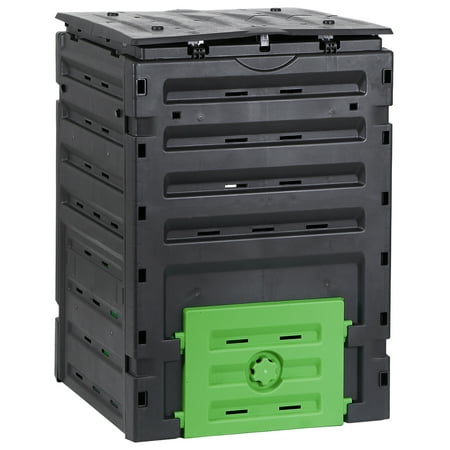 ZENY 120 Gallon (450 L) Gal Compost Bin Outdoor Compost Box, Fast Creation of Fertile Soil, Black