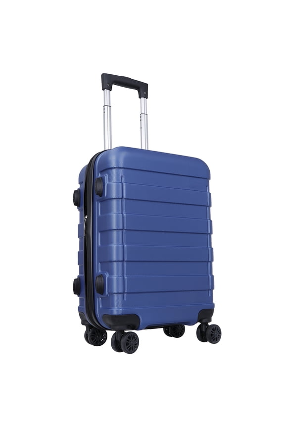 21" Expandable ABS Luggage Suitcase Trolley, Blue