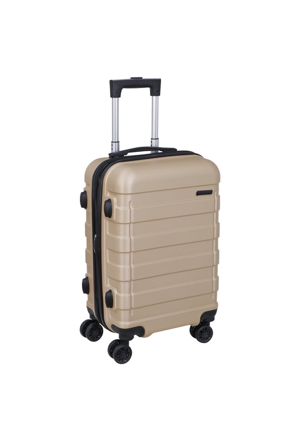 21" Expandable ABS Luggage Suitcase Trolley, Champagne