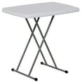 thumbnail image 1 of ZENY 30" Height Adjustable Folding Table, Portable Dinner Table TV Tray, White, 1 of 9