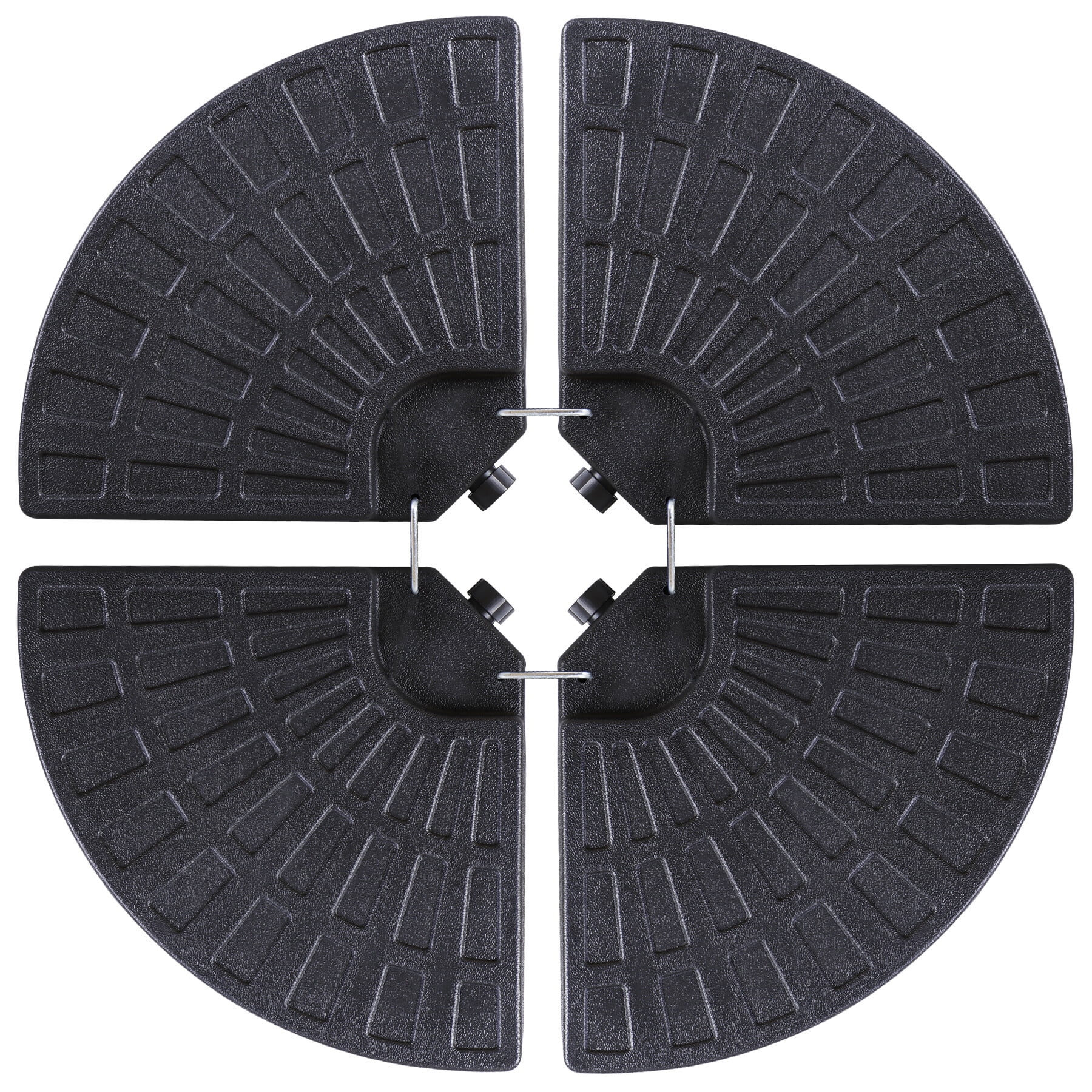 ZENY 4Piece Heavy Duty Offset Outdoor Patio Umbrella Base Sand w/Carry