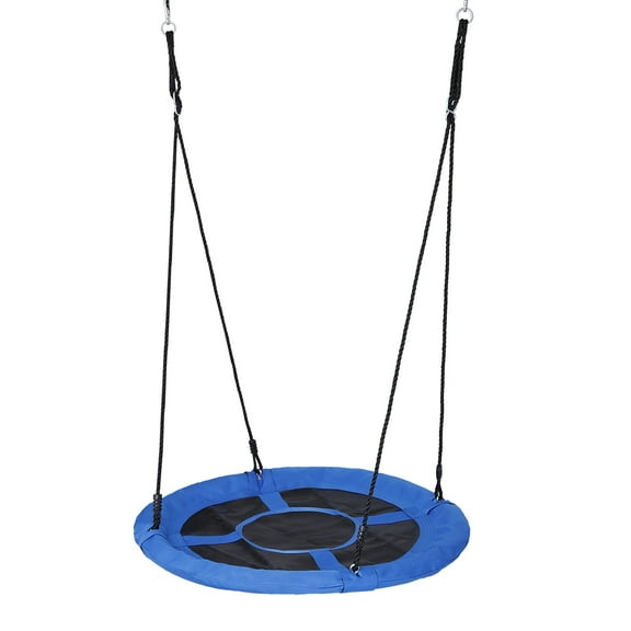 ZENY 40-inch Kids Tree Swing Spider Saucer Swing Length Adjustable Waterproof, Blue