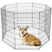 ZENY 42" Pet Dog Playpen 8 Panel Folding Metal Exercise Puppy Cat Fence Barrier