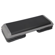 ZENY 43" Aerobic Step Platform Adjustable Risers 4"- 6"- 8" Exercise Fitness Workout Step, Gray