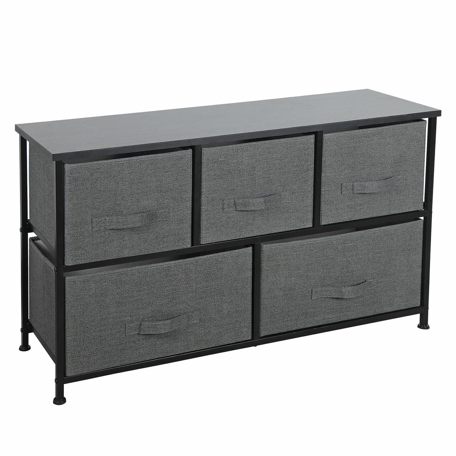 ZENY 5-Drawer Fabric Dresser Chests, Storage Tower Organizer, Dorm ...