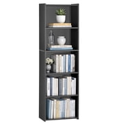 ZENY 5-Tier Bookshelf, Modern Bookcase with Open Shelves for Living Room, Home Office, Bedroom, Black