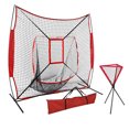 thumbnail image 1 of ZENY 7 x 7' Baseball Softball Practice Net with Strike Zone & Ball Caddy Stand Baseball Hitting Practice Set, 1 of 7