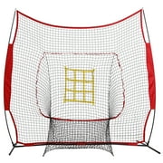 ZENY 7 x 7 Ft. Pro Grade Baseball Protective Screen Training Net, Soft able Practice with Grid Strike Zone and Carrying Bag