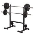 thumbnail image 1 of ZENY Adjustable Squat Rack Stand with Spotter Arms Barbell Holder Home Gym Black, 1 of 19