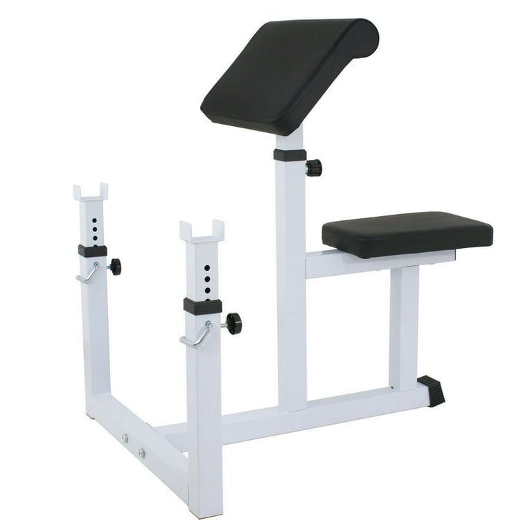 ZENY Arm Curl Weight Bench Adjustable Commercial Preacher Seated