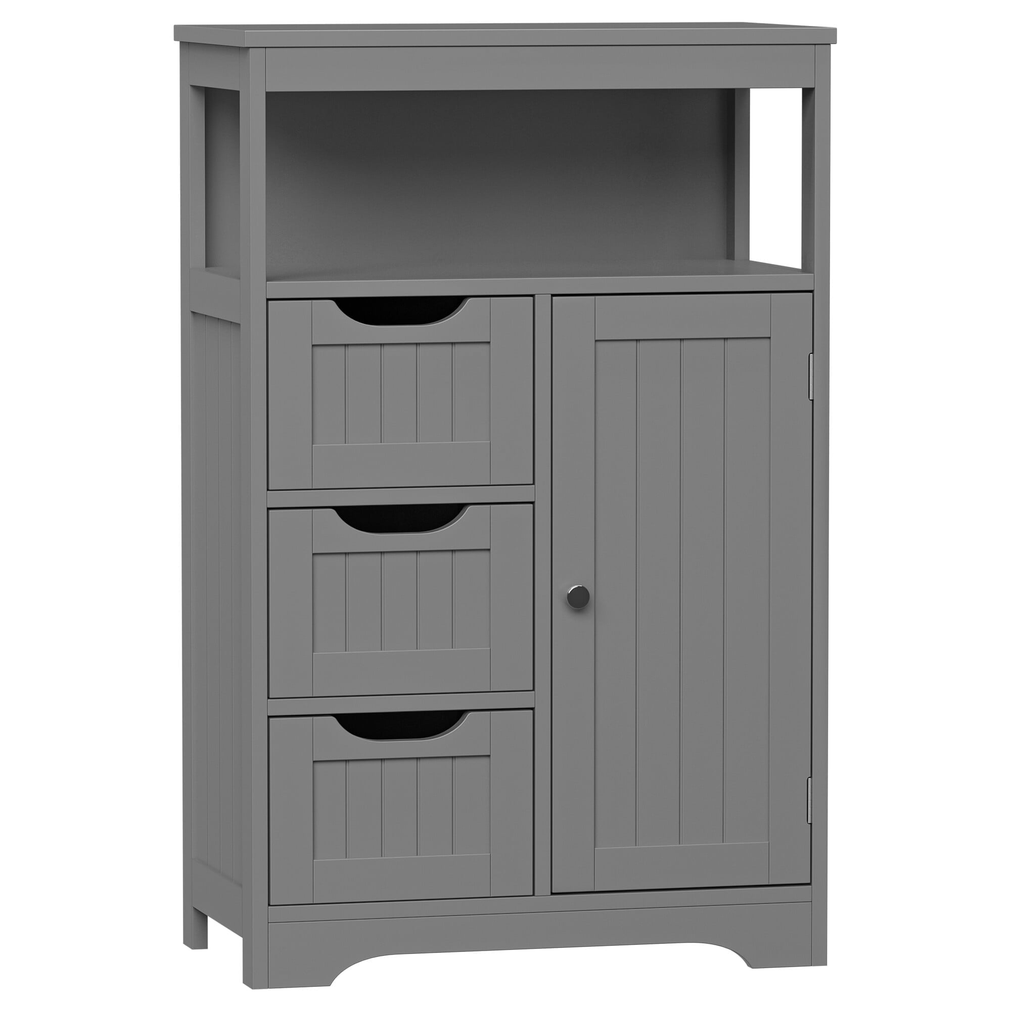 ZENY Bathroom Floor Cabinet, Free Standing Storage Cabinet with 3 ...