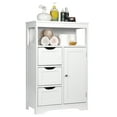 ZENY Bathroom Floor Free Standing Storage with 3