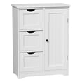 thumbnail image 1 of ZENY Bathroom Storage Cabinet with 3 Drawers and 1 Adjustable Shelf , Entryway Home Decor Furniture Towels Storage Organizer Unit, White, 1 of 8