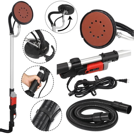 ZENY Drywall Sander 800W Electric Drywall Vacuum Adjustable Variable Speed With 6 Sand Pads