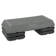 ZENY Fitness Aerobic Step Stepper Adjustable 4 - 6 - 8 Workout Trainer Exercise Stepper W/ 4 Risers