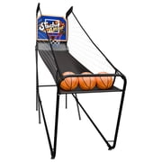 ZENY Foldable Electronic Arcade Basketball Game, with Electronic Scorer, 3 Basketballs, Pump, Indoor Single Shot Basketball Game