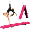 thumbnail image 1 of ZENY Folding 6 Ft. Gymnastics Floor Balance Beam with Anti-Slip Base, Pink, 1 of 9