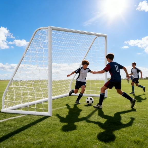 ZENY Football Soccer Goal Target Net 12' x 6' Kids Adults Soccer Net for Home Backyard Practice Training Goals, Soccer Training Equipment