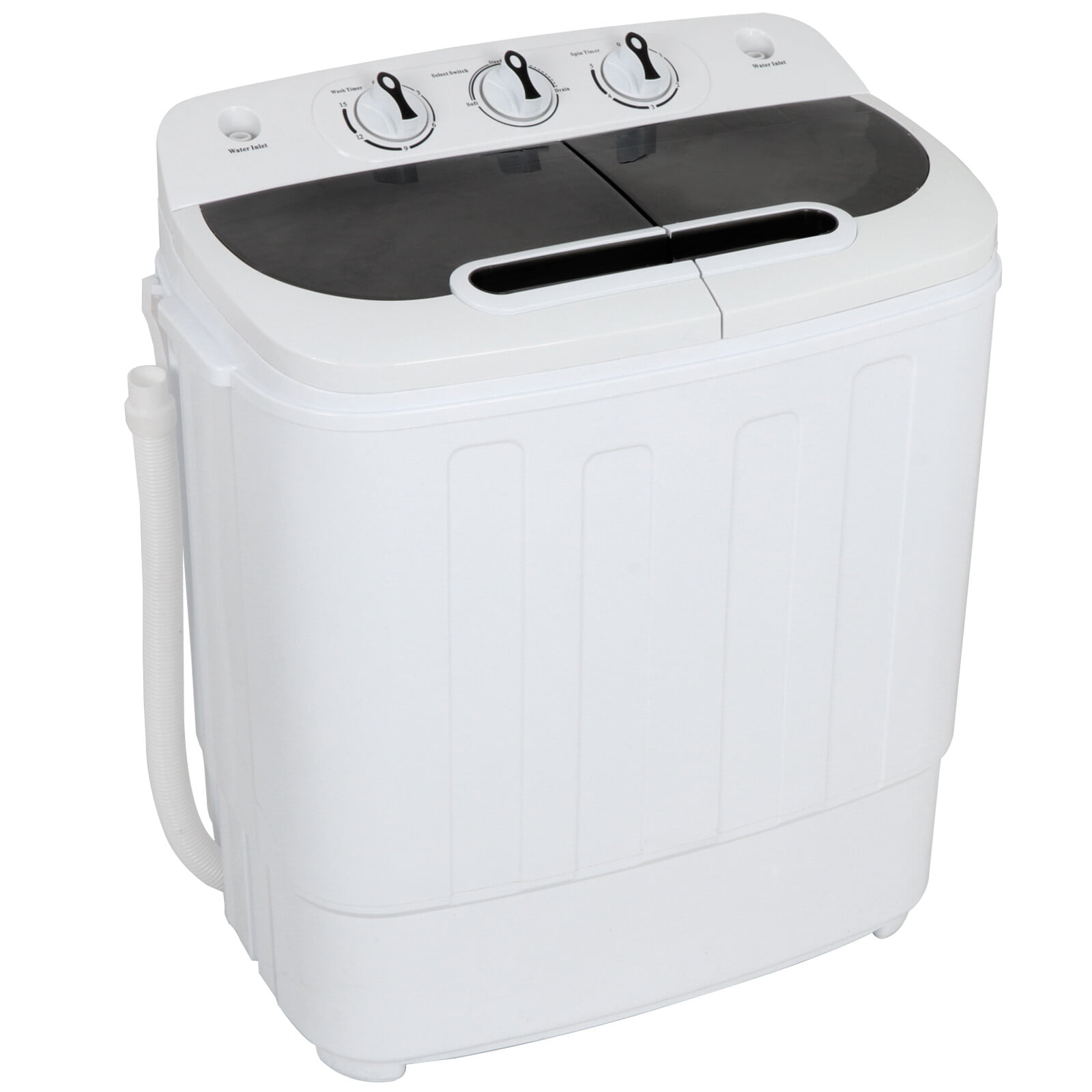 10.4/13 LBSPortable Mini Washing Machine Compact Twin Tub Washer Spin &  Dryer
