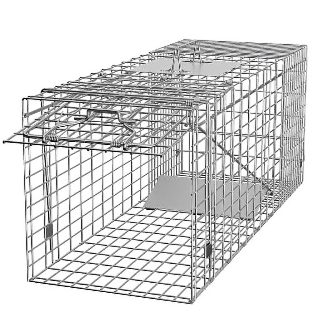 ZENY Live Animal Cage Trap 32" X 12.5" X 12" Steel Cage Catch Release