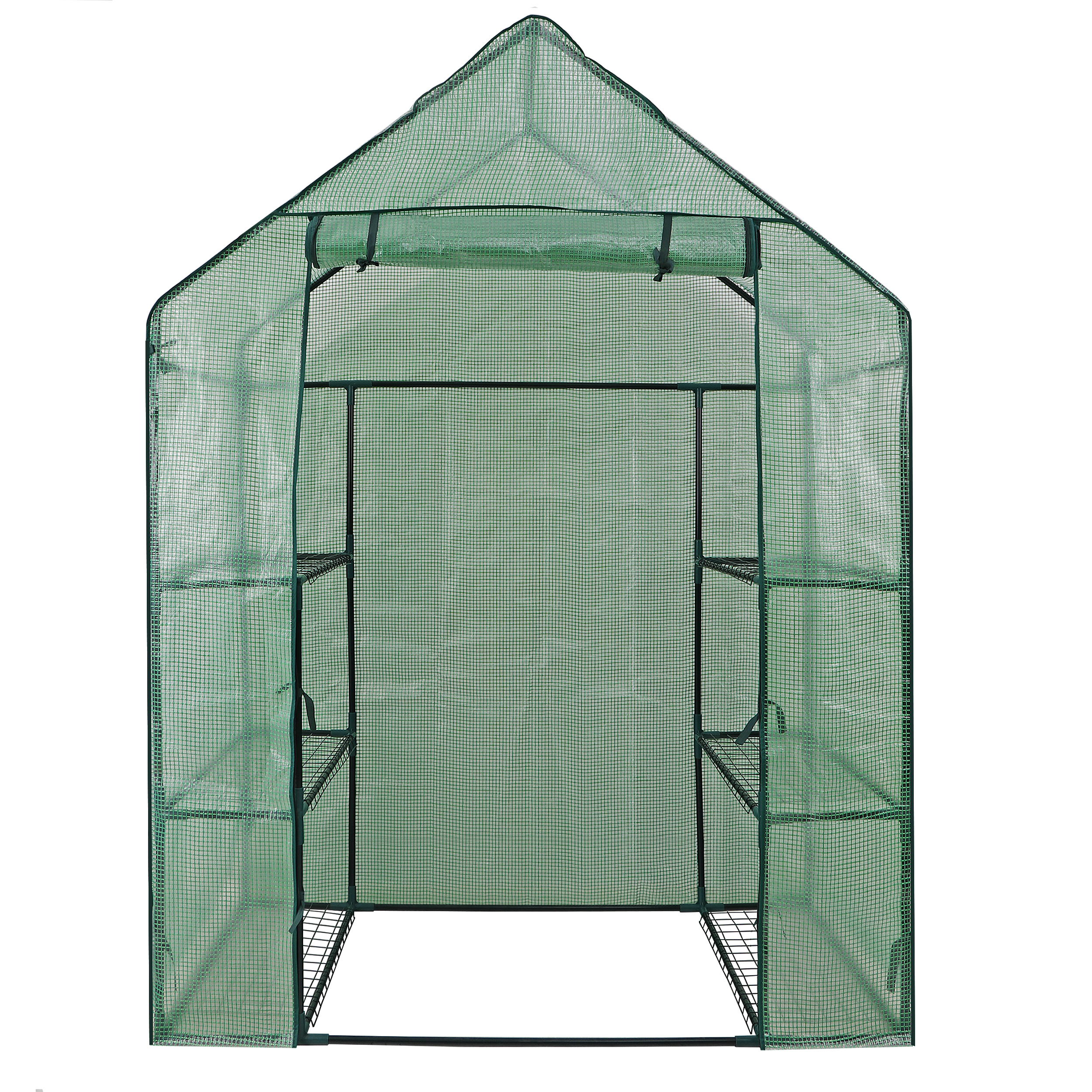 ZENY Mini Walk-in Green House Garden 3 Tier 6 Shelves Movable Plant Greenhouse 55.9 x 28.3 x 75.6" - image 1 of 7