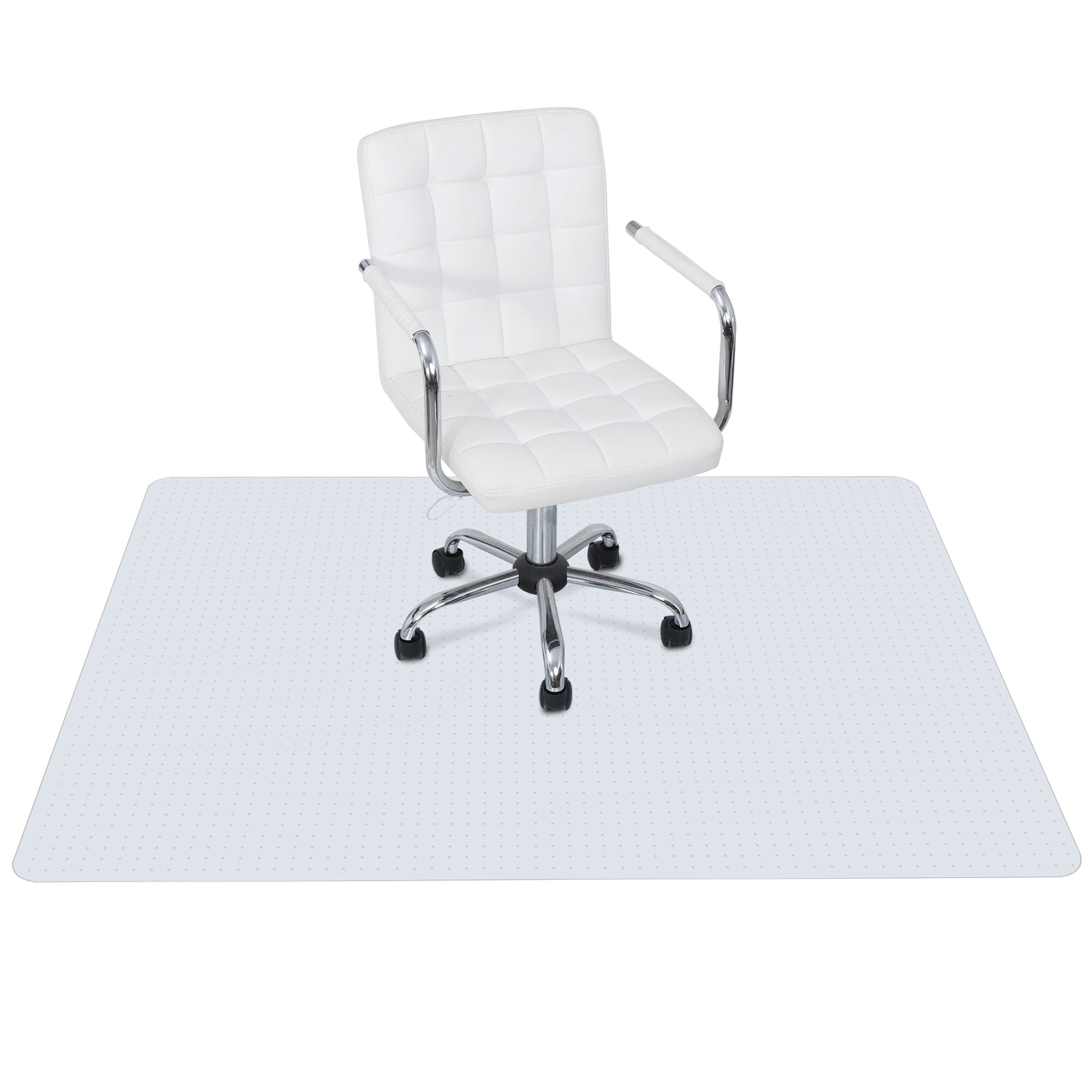 ZENY Office Chair Mat, Carpet Floor Use, 46" x 60" Office Home Floor Protector Mat White