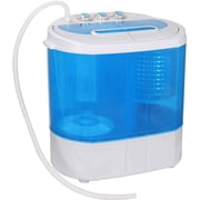 ZENY Portable Clothes Washing Machine Mini Twin Tub Small Laundry Washer Aparment Spin Dryer 9.9lbs Capacity Lightweight for Dormitory, RV blue