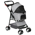 thumbnail image 1 of ZENY Premium Pet Stroller 3-in-1 Multifunction Jogger Stroller for Medium and Small Dogs Gray, 1 of 10